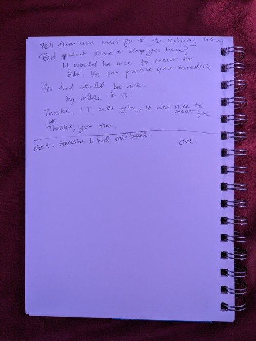 2024.04.13 Hour +1hr - Speech Prompt (from Coffee Break Swedish, Podcast 1.10)