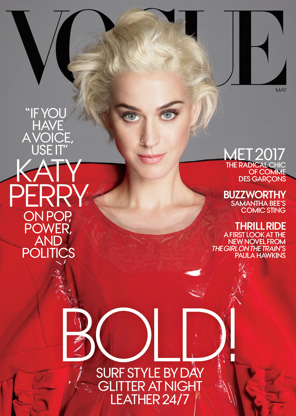 vogue:
“Katy Perry stars on the cover of our May issue!
Read the full interview.
Photographed by Mert Alas and Marcus Piggott, Vogue, May 2017
”