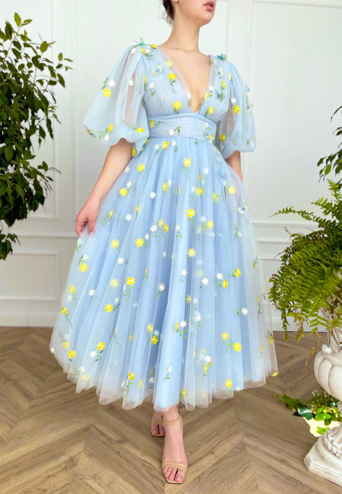 evermore-fashion:Teuta Matoshi ‘Wild Daffodils’ & ‘Garden in the Sky’ Haute Couture Gowns