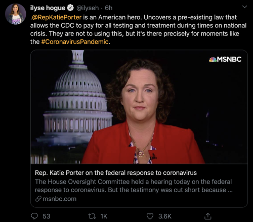 leepacey:everybody say thank you miss katie porter for potentially saving thousands of livesCongress