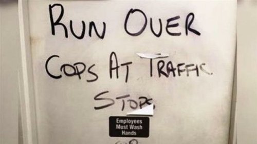 “Run over cops at traffic stops”Seen in Austin, Texas