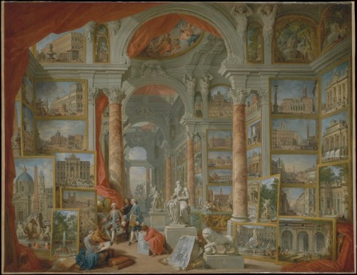 met-european-paintings: Modern Rome by Giovanni Paolo Panini, European PaintingsGwynne Andrews Fund,