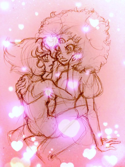 harinezumiko: Pearlnet sketch from last night that I… wrote a blurb for but I want to see if I can p