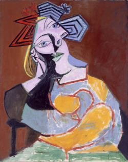 retroavangarda:    Pablo Picasso – Seated Woman Resting on Elbows, 1939  