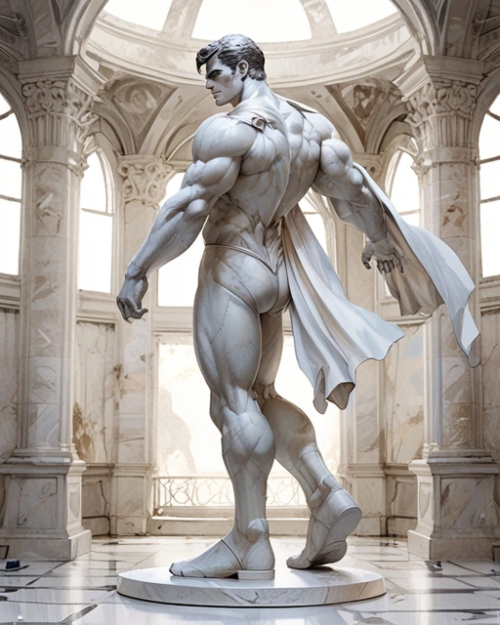 Superman _ Classical Renaissance Statue