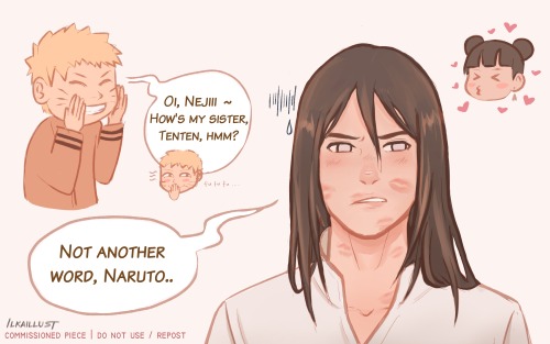 just boruto era in-law moments ft nejiten &amp; naruto ( ˘ ³˘) commissioned by @mrm64 back when i di