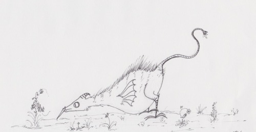 vincents-crows:Charles keenly observes bees at work. Somebody has bought this drawing from me for re