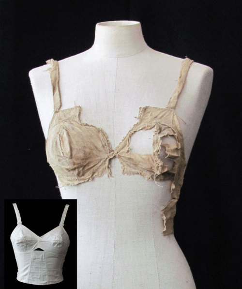 Medieval linen bra, ca. 15th century, Lengberg Castle, East Tyrol, Austria. Up until now there was n