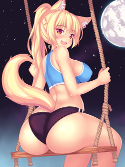 nottykittytiffy:  I’m on a swing!!! <3