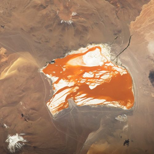 Laguna ColoradaIn this image captured by an astronaut on the International Space Station, Laguna Col