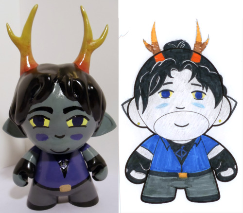jumpingjacktrash: negativekarmaengine: Here are the finished figures! I am so very happy with how th