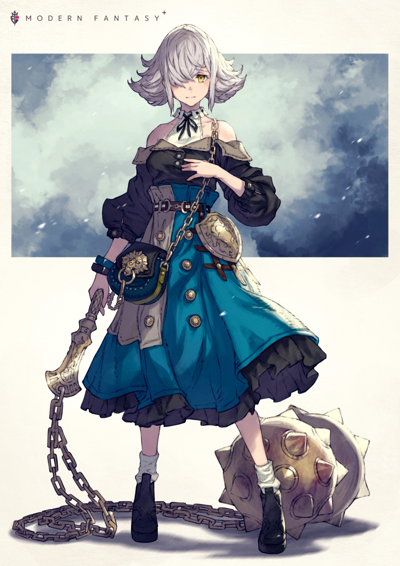 Udonblr Sakuu Modern Fantasy モーニングスターと少女 草野シンタのイラスト