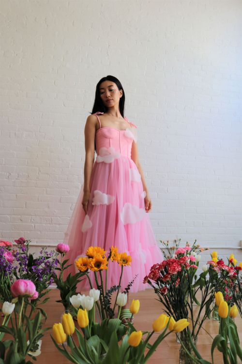 peachblushparlour: Pink Skies Midi Dress