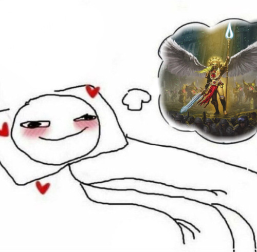 Sanguinius Brain Rot Is At An All Time High Today. I Shall Not Be Thinking Of Anything Else But My Beautiful