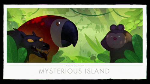 Adventure Time Miniseries “Islands” Title Cardsdesigned and painted by Joy Ang