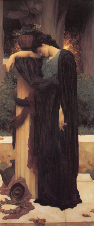 Lachrymae (Mary Lloyd) by Frederic Leighton, 1894-1895Lachrymae, the title chosen by the artist, is 