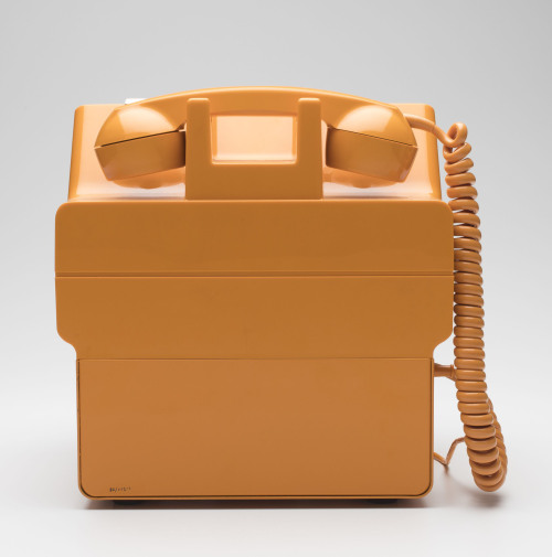  Gold Phone// coin operated public telephone // Design by Paul Schremmer // Australia 1986via