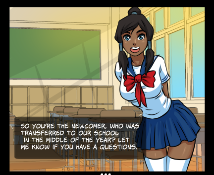 grimphantom:  flick-the-thief:    Another stupid strip about Korra and Asami.support me: https://www.patreon.com/flick    Sexy school girl Korra  teehee I want to play <3