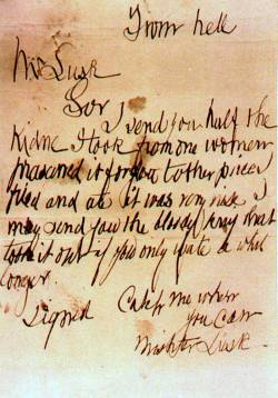 sixpenceee:  The “From Hell“ letter is
