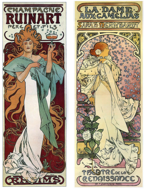 universeobserver:  nevver:  Alphonse Mucha  i stayed at this hotel and there was art just like this hung in all the hallways 