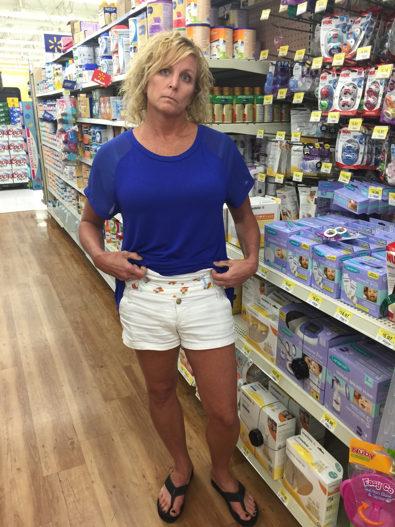 thebambinogirl:  Daddy made me wear my short Holilister shorts again out in public.