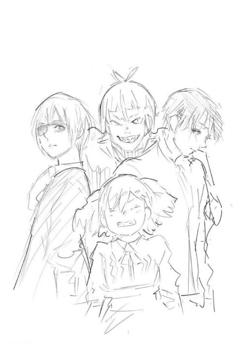 kingkishou: Sketch from inside Tgre:re Vol 15 x