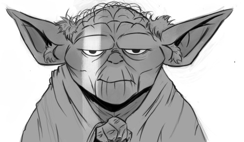  Strong, am I with the Force…but not that strong. Yoda sketch might work on this some more :)
