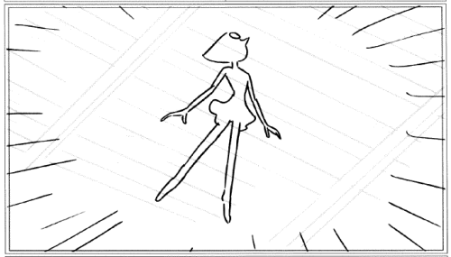 I just remembered that since they had released the storyboard for “Steven the Swordfighter” we actually do know which of the silhouettes were specific designs and which were just transitional frames morphing each design into the next. The storyboard