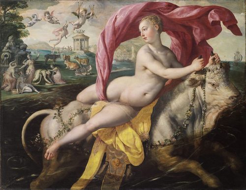 The Rape of Europa, by Maerten de Vos, Museo de Bellas Artes, Bilbao.