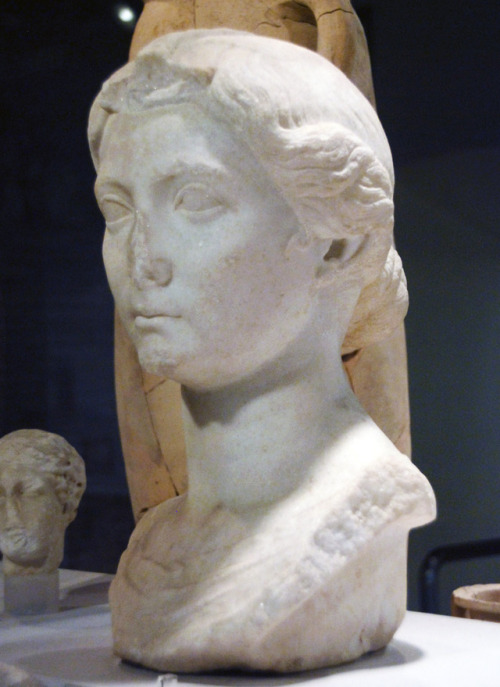 myglyptothek: Portrait of Livia. Late I century BC-early I century AD. Pentelic marble. Museo nazion