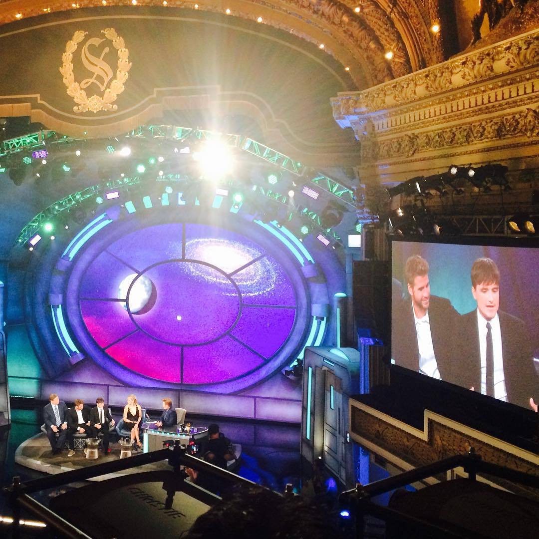 salbae: Got to go to the taping of Conan and cast of Hunger Games!! 😁😁# ...