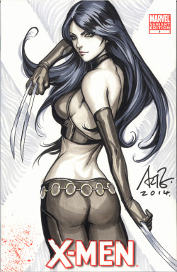 thingrei:  X-23 Blank Commission 1 by Artgerm