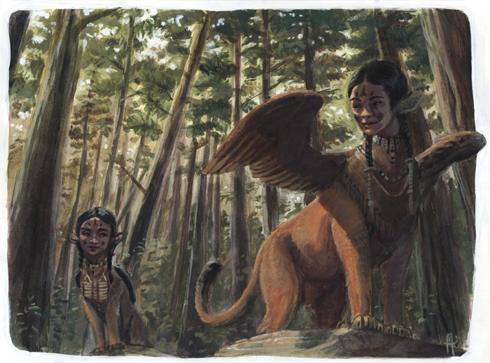 awesometraditionalart:  Sphinxes of the World by Jaimie Whitbreadtumblr - facebook