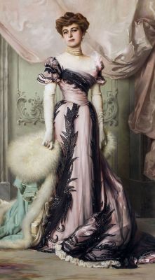 artisticinsight:Portrait of Countess Carolina Sommaruga Maraini, by Vittorio Matteo Corcos (1859-1933)