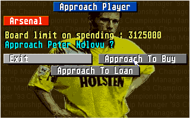 a Player 2 Championship Manager 93 Domark Amiga 1993