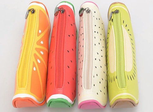 littlealienproducts: Fruit Slice Pencil Cases by mopapo
