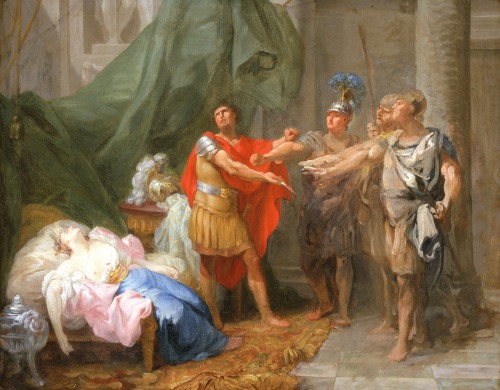 didoofcarthage: The Oath of Brutus by Jacques-Antoine Beaufort France, c. 1771 oil on canvas LA