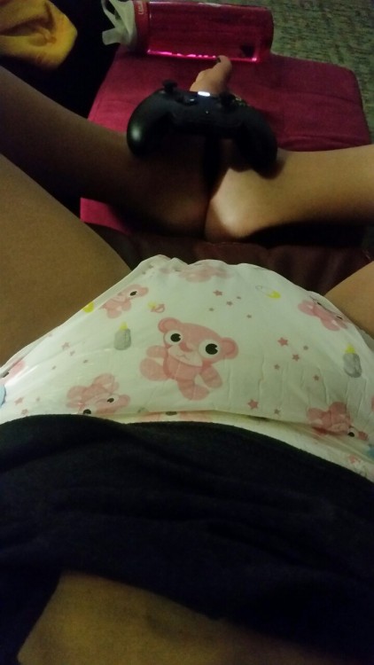 Another day of diapers and video games for porn pictures
