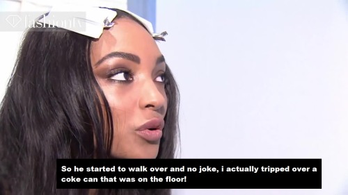 ursulas-necklace:pootlovato:bitchussy:faizfentyslaysyourlife:Jourdan Dunn on meeting her then crush 