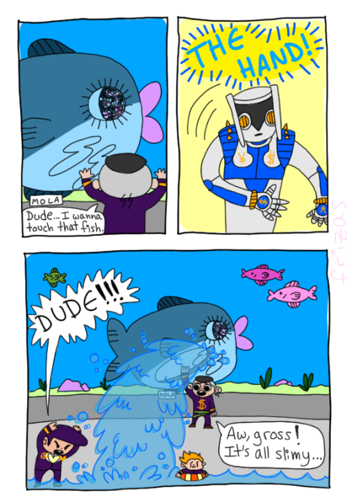 frizas:a little jolyne goes to an aquarium