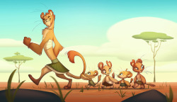 kellamartinart:Follow the leader!