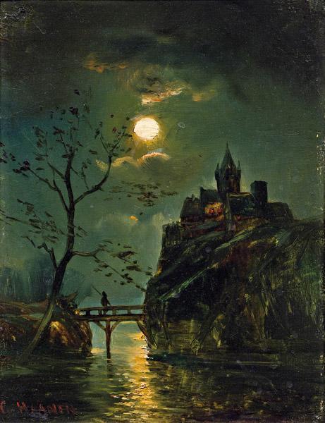 George Gillis van Haanen (1807–1879)Full moon