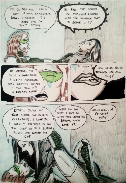 Kate Five vs Symbiote comic Page 95  Awww, sisterly love!