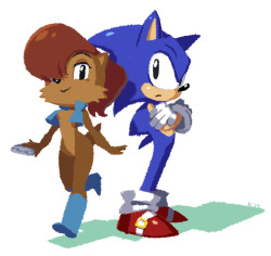 kinucakes:  Sonic and Sally. This was my