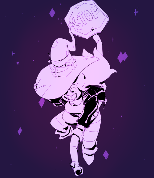 albrii:  Inktober #25 - Steven Universe #2 halloween edition i just wanted to redraw my scrappy amethyst witch from last year 