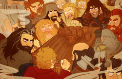 deckitout:  I don’t know about you, but I think Fili and Kili would be allstar beer pong playersHOWEVERUncle Thorin would totally wipe the floor with them. but not with Bilbo as a partner. 