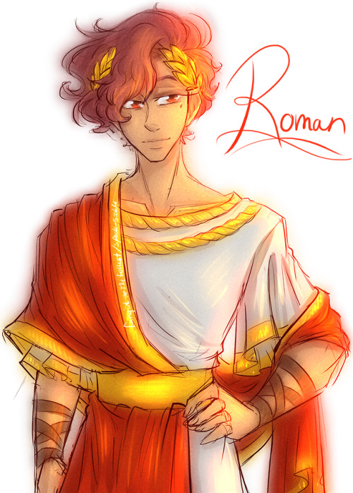 I heard it was the Anniversary of Roman’s Name Reveal Day so of COURSE I had to draw him in the roya