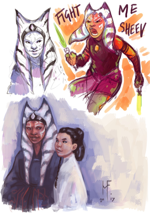 mortefran:i just want an au where Leia is Ahsoka’s padawan and together they travel the galaxy