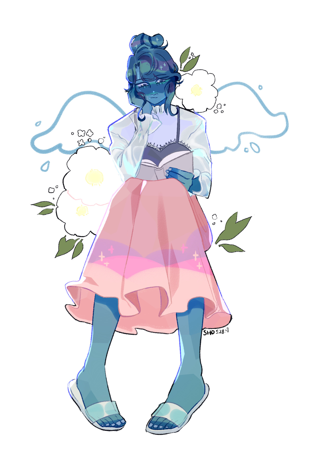 shocasky: water you reading lapis speedpaint 