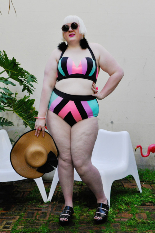 I am in LOVE with my first #fatkini from City Chic. I love the colour, the shape and how I look!!!